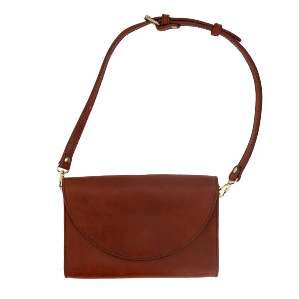 Nisolo Cleo Convertible Crossbody, Rosewood